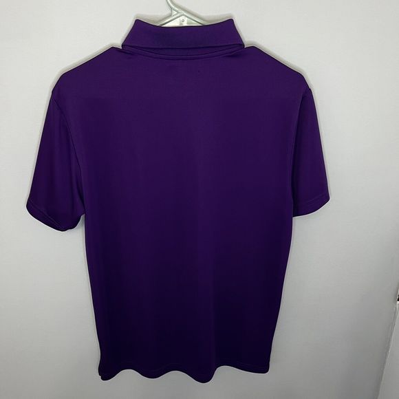 PGA Tour Men's Polo Golf Airflux Purple Short Sleeve Shirt Small New Without Tag - Picture 5 of 7